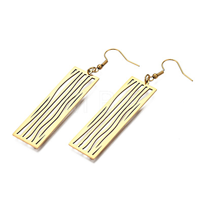 201 Stainless Steel Dangle Earrings STAS-S105-JN614-2-1