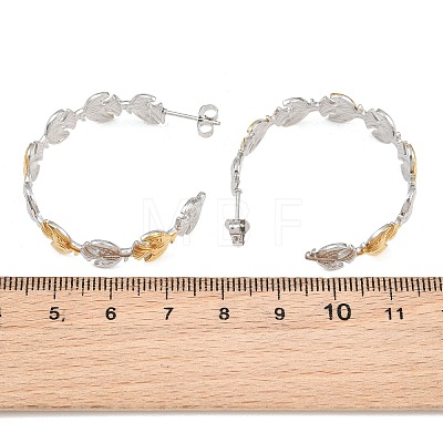 304 Stainless Steel Stud Earrings for Women SA-CBA45D5-29GP-1