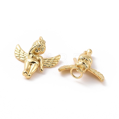 Angel Brass Pendants X-KK-G435-42G-1