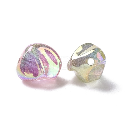 UV Plating Rainbow Iridescent ABS Plastic Glitter Beads KY-G025-11-1