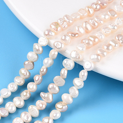 Natural Cultured Freshwater Pearl Beads Strands PEAR-N014-04D-1