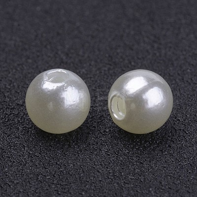 Imitated Pearl Acrylic Beads PACR-6D-12-1