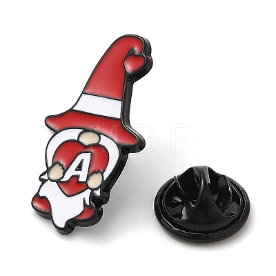 Christmas Dwarf/Gnome with Heart Enamel Pins for Women JEWB-D017-04C-EB-1