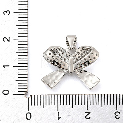 Brass Micro Pave Clear Cubic Zirconia Pendants FIND-Z044-05P-1
