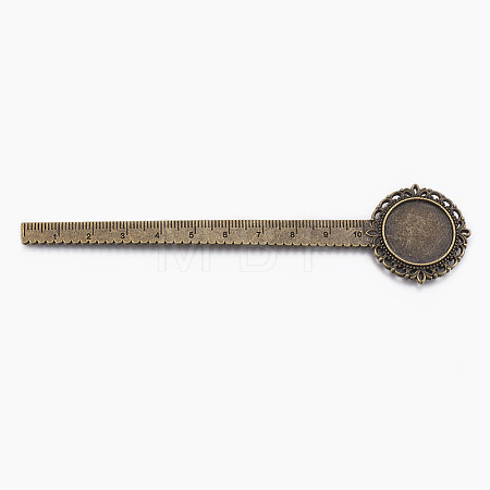 Tibetan Style Alloy Cabochon Setting PALLOY-E449-08AB-1