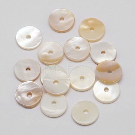 Dyed Natural Shell Bead Spacers X-SHEL-P004-07B-1