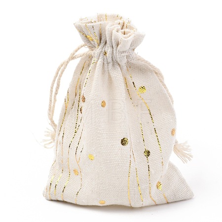 Christmas Theme Cotton Fabric Cloth Bag ABAG-H104-B11-1
