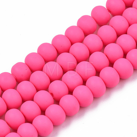 Handmade Polymer Clay Beads Strands X-CLAY-N008-053-09-1