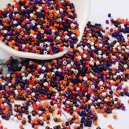 Baking Paint Glass Seed Beads X-SEED-S042-05B-49-1