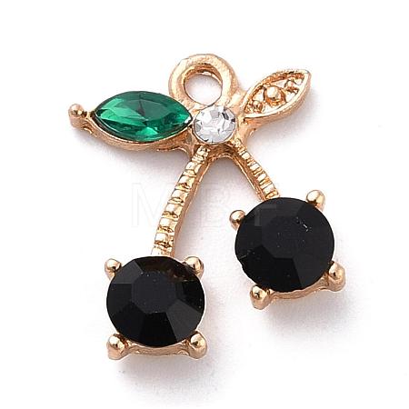 Alloy Rhinestone Pendants ALRI-WH0005-12D-1