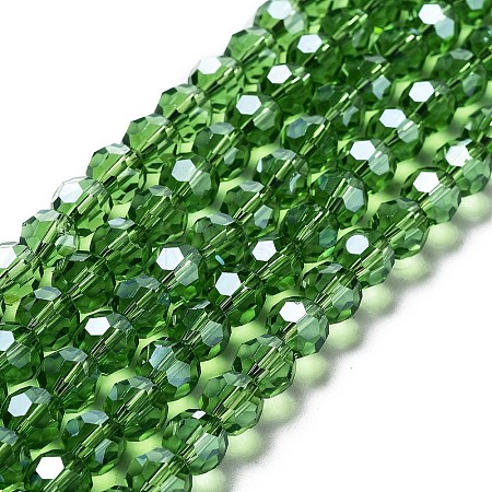 Electroplate Transparent Glass Beads Strands LS-EGLA-A035-T8mm-A11-1