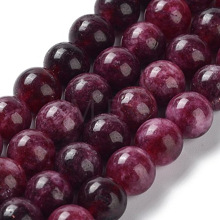 Dyed Natural Malaysia Jade Beads Strands G-G021-01B-04-1