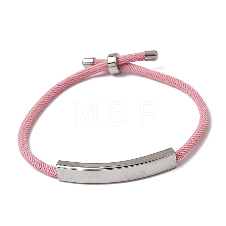 Round Nylon Milan Cord Slider Bracelet Making BJEW-L722-01P-12-1