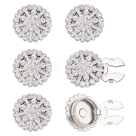 6Pcs Zinc Alloy Cufflinks BUTT-ME0001-36C-1