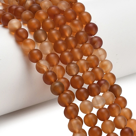 Natural Carnelian Beads Strands G-L642-G01-6mm-1