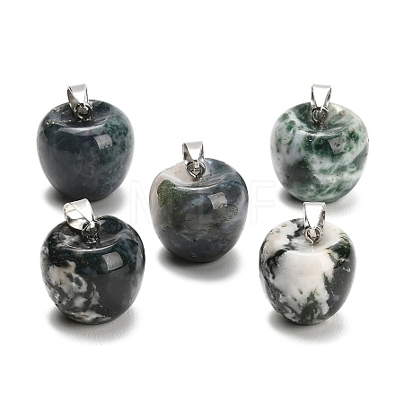 Natural Tree Agate Pendants GG-K002-15F-1