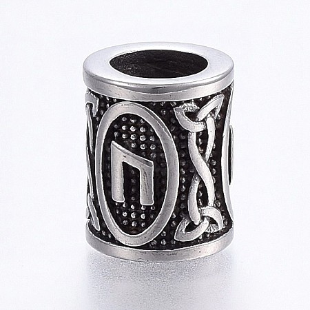 304 Stainless Steel Beads STAS-H460-01AS-13-1