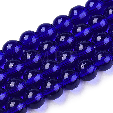 Transparent Glass Beads Strands X-GLAA-T032-T10mm-15-1