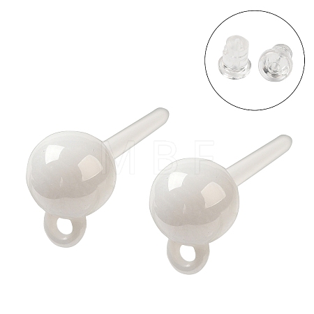 Hypoallergenic Bioceramics Zirconia Ceramic Ear Hooks X-EJEW-F340-12-1
