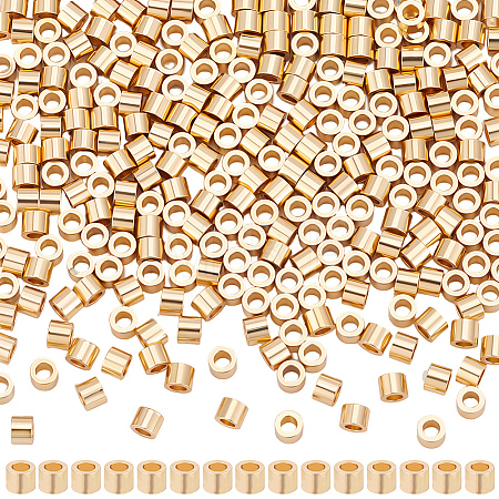 3Bags Brass Crimp Beads KK-BBC0026-10C-1