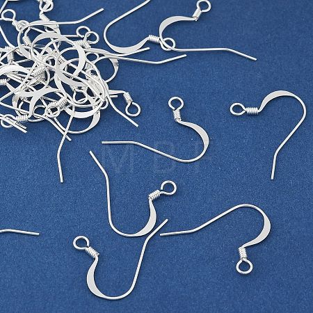 Brass Earring Hooks KK-H258-06C-S-1