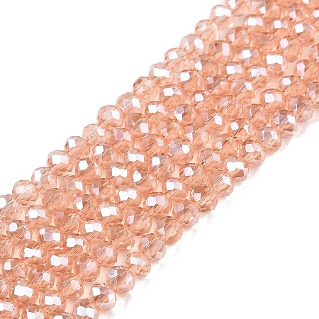 Electroplate Glass Beads Strands EGLA-A044-T2mm-A21-1
