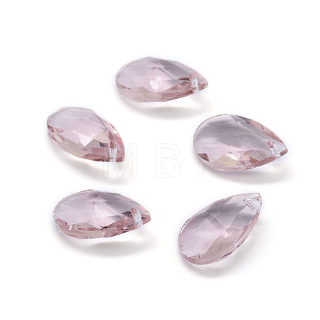 Faceted Glass Pendants GLAA-F069-S-A02-1