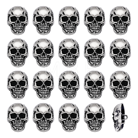 20Pcs Alloy Buttons BUTT-AR0001-39B-1
