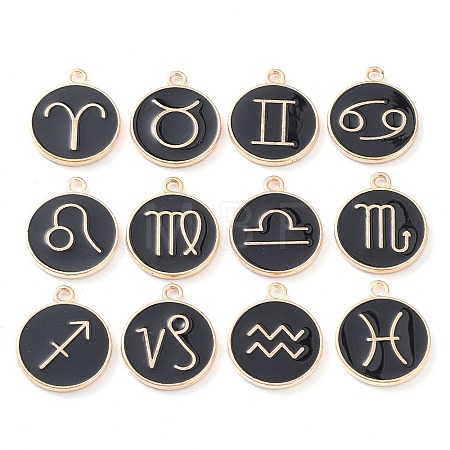 Alloy Enamel Pendants ENAM-S124-01A-08-1