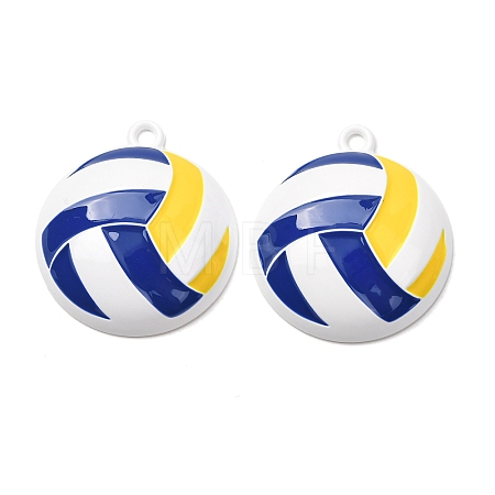 Baking Paint Alloy Pendants AL-CBAFE77-02A-02-1