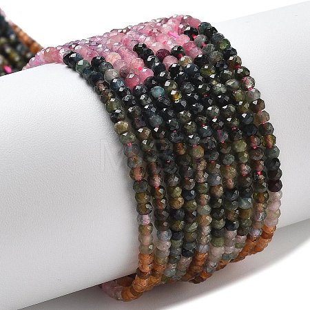 Gradient Color Natural Colorful Tourmaline Beads Strands LS-G-ONLY-T-A07-01-1