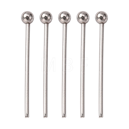 Tarnish Resistant 304 Stainless Steel Ball Head pins STAS-N017-02-18mm-1