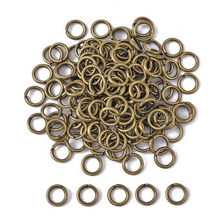 Brass Round Open Jump Rings for Jewelry DIY X-JRC7MM-AB-1
