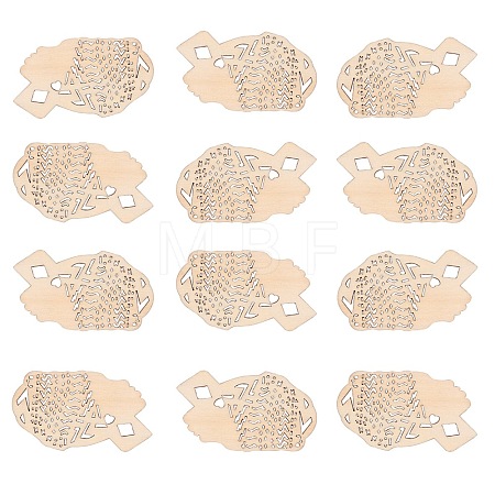 Undyed Wood Big Pendants WOOD-PH0008-35-1