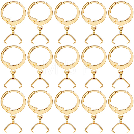 50Pcs 304 Stainless Steel Leverback Earring Finding STAS-BBC0002-50G-1