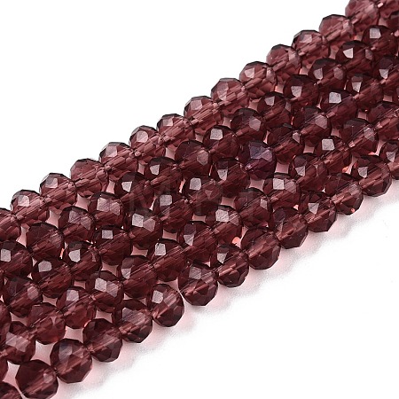 Transparent Glass Beads Strands GLAA-R135-2mm-18-1