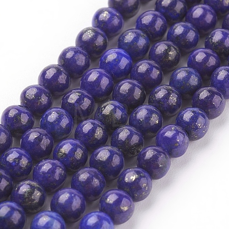 Natural Lapis Lazuli Beads Strands X-G-G087-4mm-1
