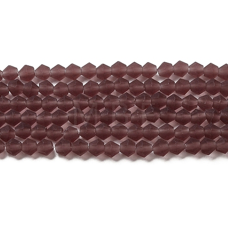 Imitate Austrian Crystal Frosted Glass Beads Strands EGLA-A039-T2mm-MD05-1