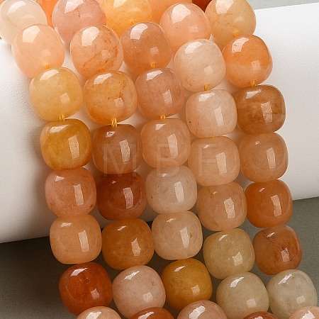 Natural Golden Silk Jade Beads Strands G-C284-A01-01-1