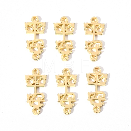 Alloy Jewelry Links Connectors PALLOY-R138-04G-1
