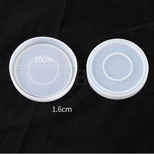 DIY Flat Round Cup Mat Silicone Molds SIMO-PW0001-117G-1