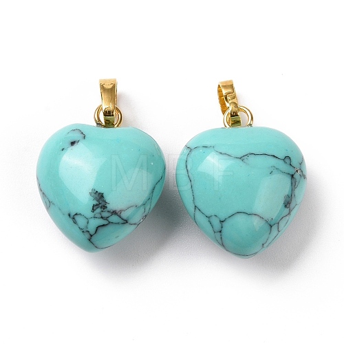 Synthetic Turquoise Pendants G-I311-A33-G-1