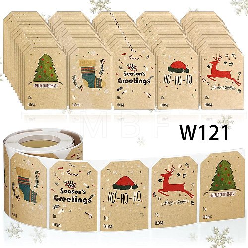 Christmas Theme Cartoon Paper Stickers STIC-P013-08A-1