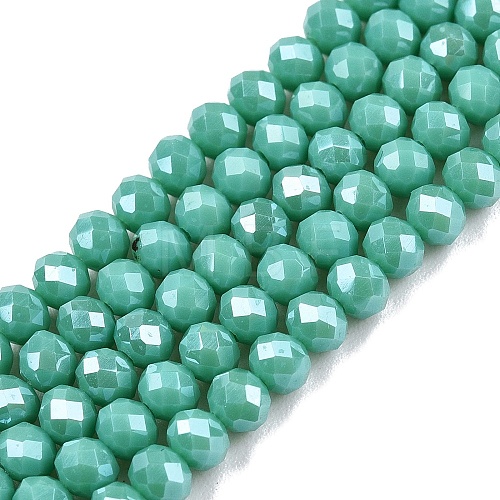 Electroplate Glass Beads Strands EGLA-A044-P3mm-A31-1