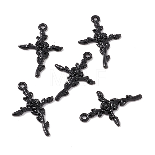 Halloween Alloy Enamel Pendants FIND-G024-02EB-1