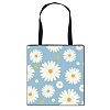 Daisy Flower Printed Polyester Shoulder Bag PW-WG89199-19-1