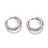 201 Stainless Steel Huggie Hoop Earrings EJEW-O095-05-19-1
