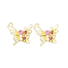 Alloy Enamel Pendants ENAM-K076-27G-2