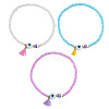 3Pcs Glass Seed Bead Evil Eye Stretch Bracelet Sets TV4685-4-1