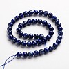 Round Dyed & Natural Lapis Lazuli Gemstone Bead Strands G-J333-05-8mm-3
